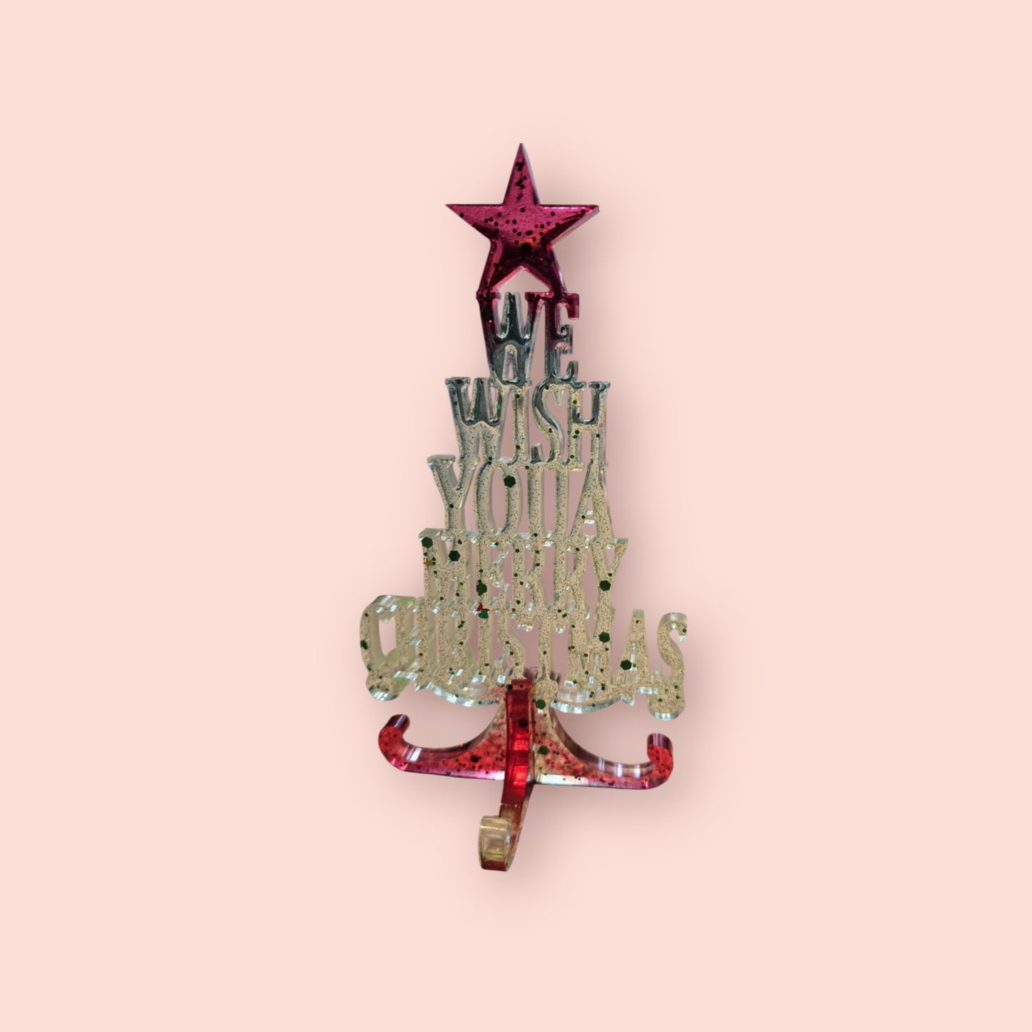 Festive Glow Resin Tree