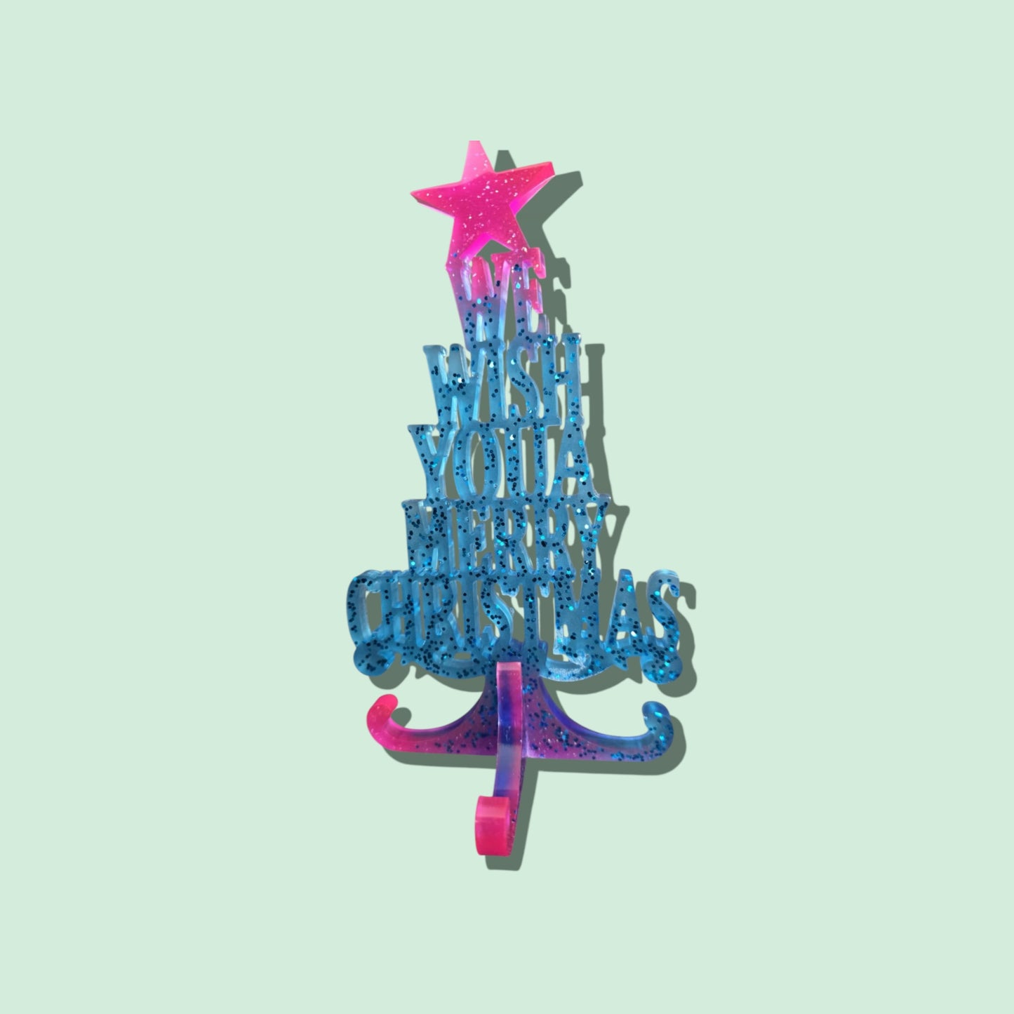 Festive Glow Resin Tree