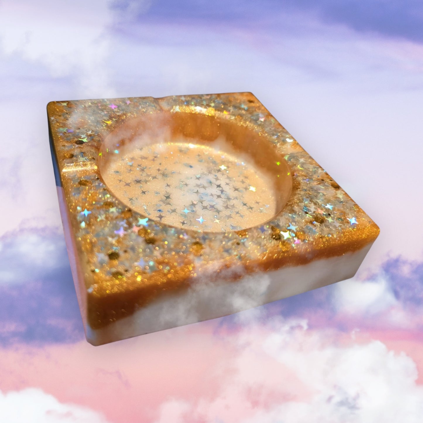 Celestial Bloom Handcrafted Ashtrays