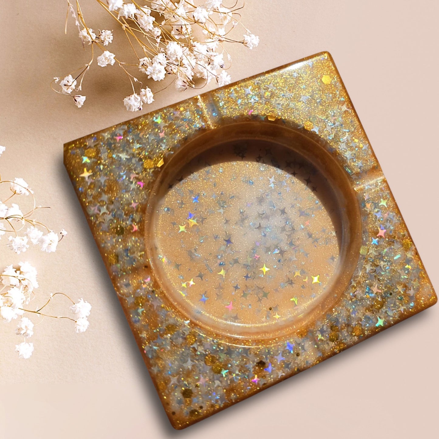 Celestial Bloom Handcrafted Ashtrays