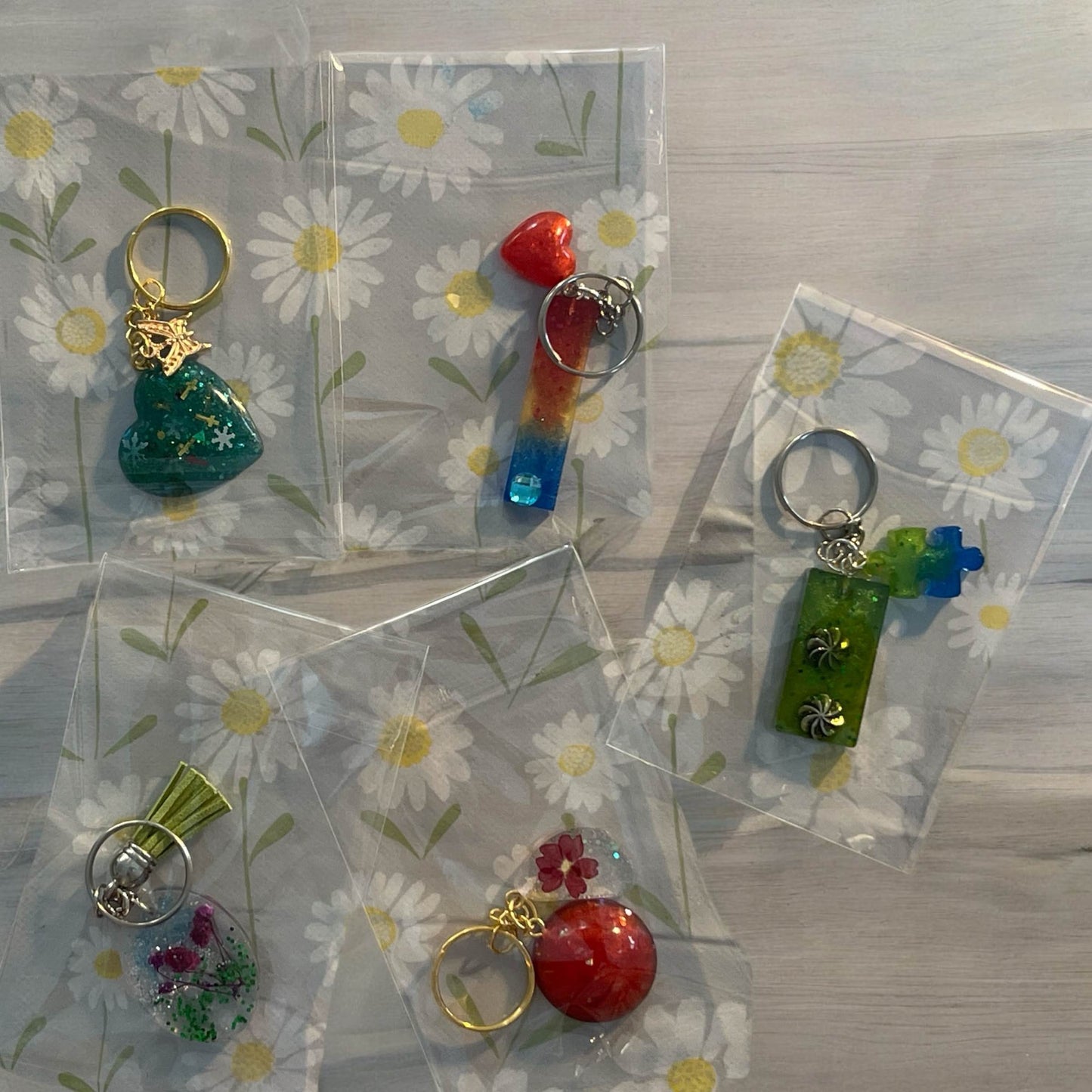Whimsical Wonders Resin Keychains