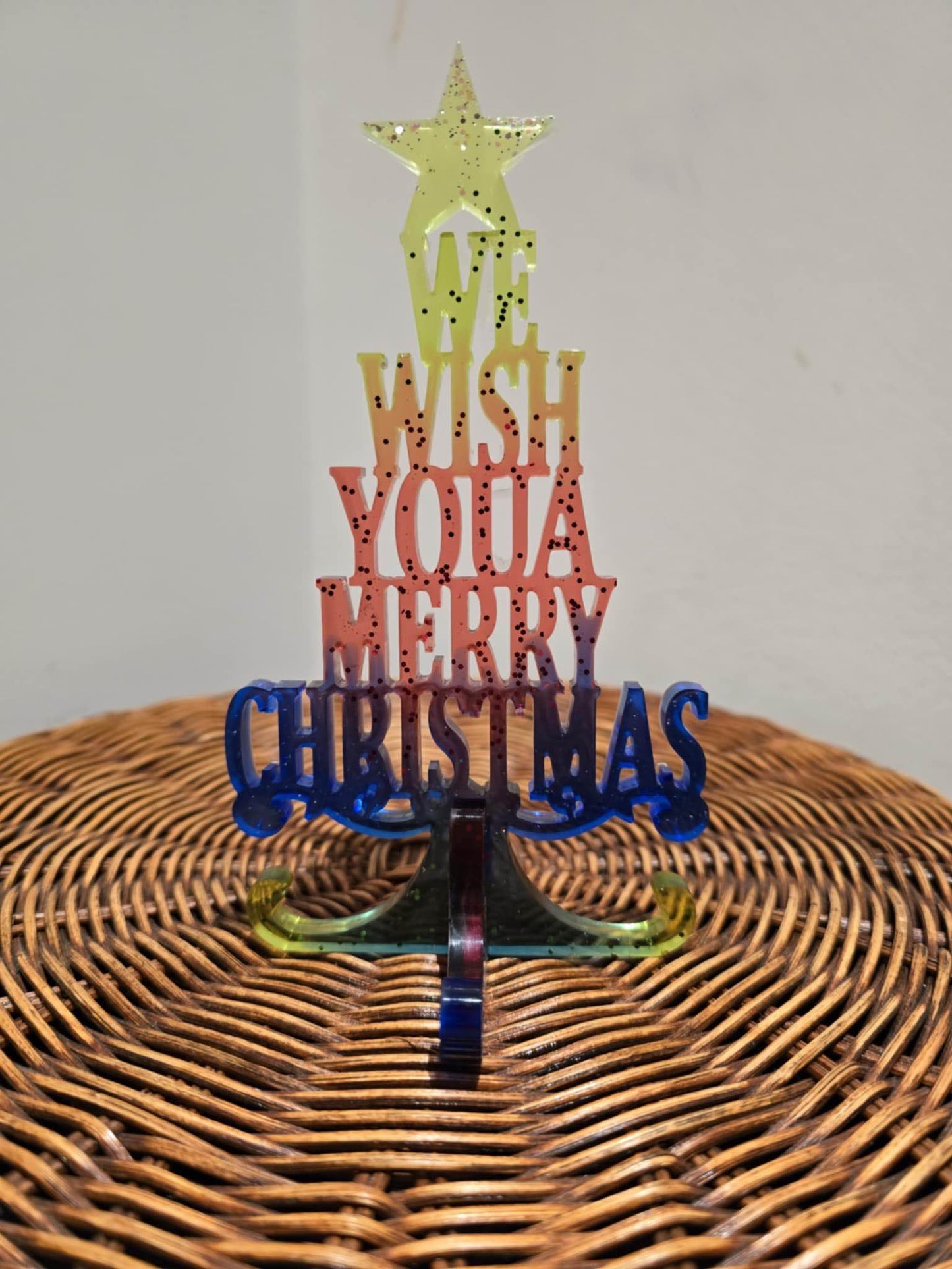 Festive Glow Resin Tree