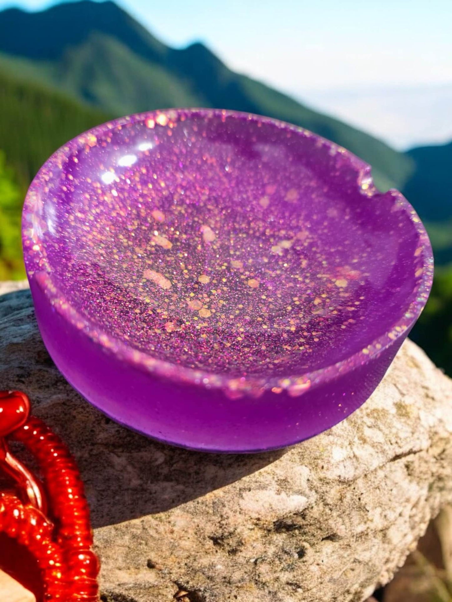 Celestial Bloom Handcrafted Ashtrays
